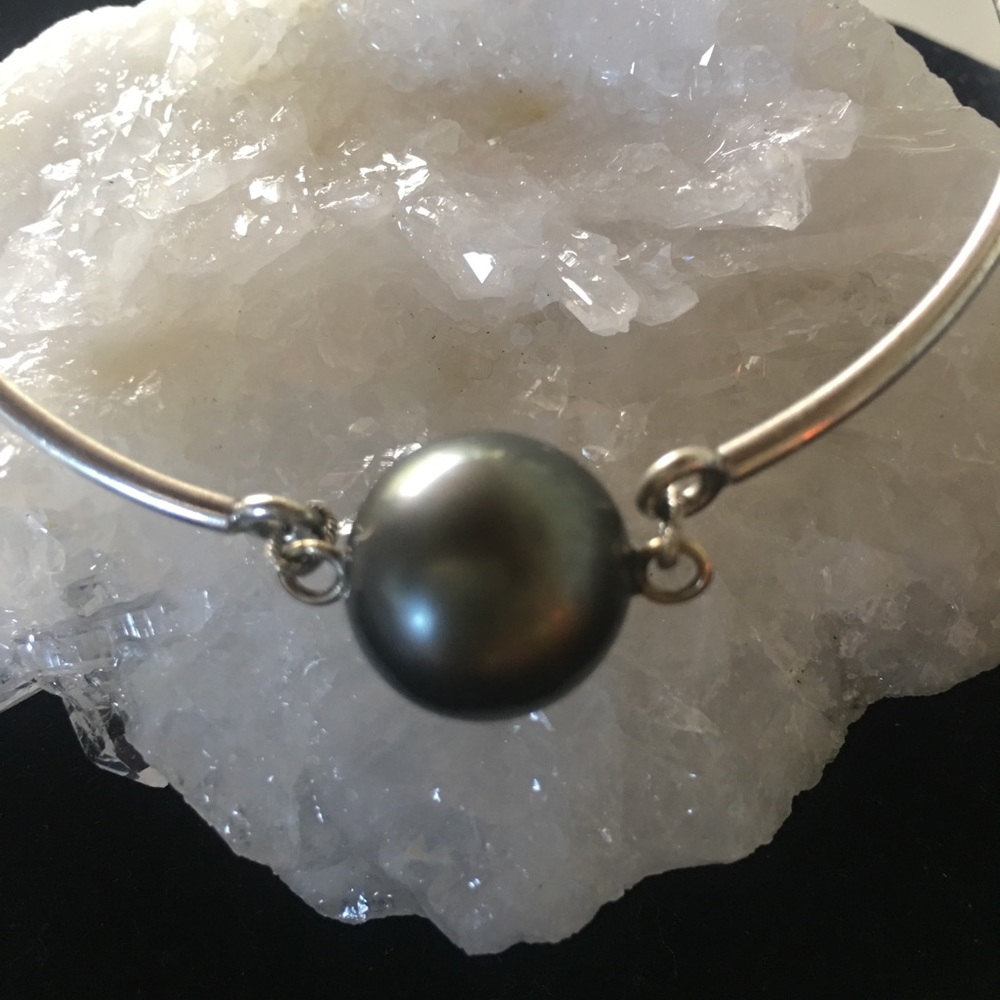 Tahitian Pearl Silver Bracelet